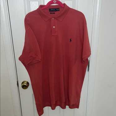Polo By Ralph Lauren Men's Pink Blue Polo Shirt - image 1