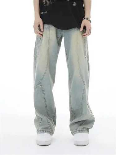 Designer × Japanese Brand × Jean Y2K Topstitched … - image 1