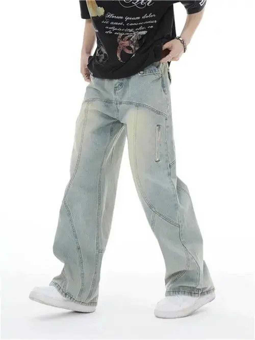 Designer × Japanese Brand × Jean Y2K Topstitched … - image 3