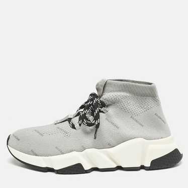 BALENCIAGA Speed Trainer ハイカットスニーカー_GREY Balenciaga speed trainer grey - Gem