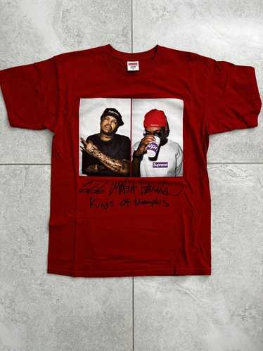 12aw SUPREME six mafia 666 フォトt tシャツ L Supreme - SUPREME シュプリーム 12AW Three Six Mafia Tee 666