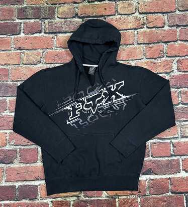 トップス 90s Fox racing vintage sweat VINTAGE Fox Racing Hoodie Mens Large Beige Streetwear Full