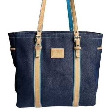 Coach Denim Vintage Y2K Shoulder Hand Bag Signature Denim