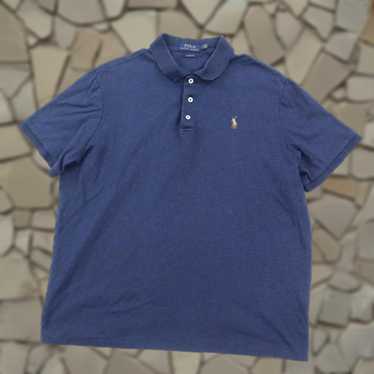 Vintage Men's Polo shirt - Blue/Navy - L – POLO R… - image 1