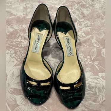 【大幅値下げ】JIMMY CHOO ティール青緑ヒール 大幅値下げ】JIMMY CHOO ティール青緑ヒール JIMMY CHOO