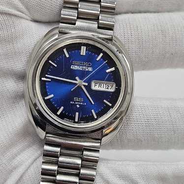 SEIKO 5 ACTUS SS 23 JEWELS 青 Seiko 5 Actus Blue SS 23 jewels 6106-7520 | eBay