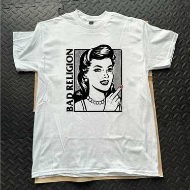 BAD RELIGION Tシャツ ホワイト 公式】BAD RELIGION 白 Tシャツ Mサイズ※カットオフ加工 - メルカリ