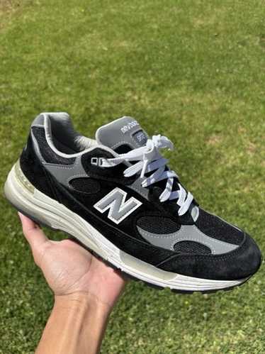 New Balance 992 Made In USA Black Grey Men's 10 Suede