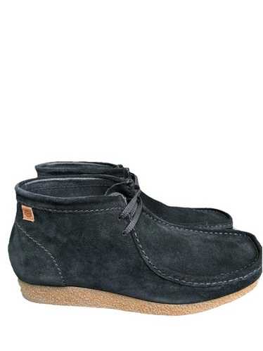 MENS CLARKS SHACRE CHUKKA BOOT BLACK SUEDE LEATHER WALLABEES