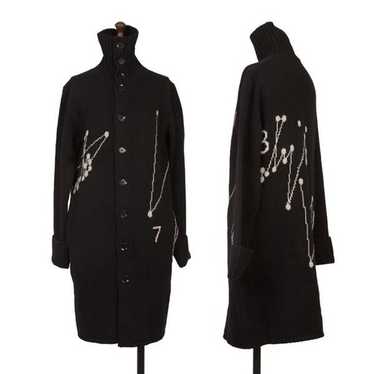 Yohji Yamamoto 1990年代100%ウール カーディガン M 黒 Yohji Yamamoto 1990年代100%ウール カーディガン M 黒