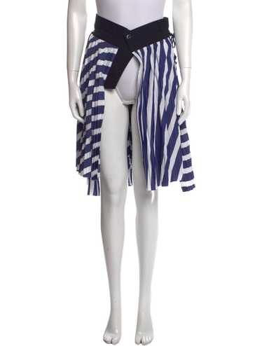【sacai】Layered Striped Skirt SACAI Belted pleated striped voile midi skirt | NET-A-PORTER