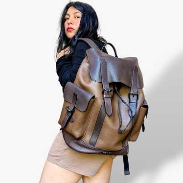 コーチ　バックパック　ハドソン　ブラウン コーチ COACH ハドソン バックパック リュックサック ロゴ 茶色