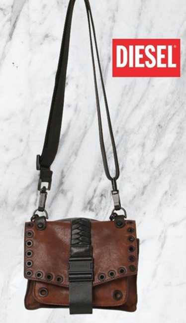 DIESEL Vintage 2Way Shoulder Large Boston Bag y2k Black