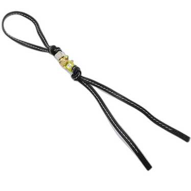 ロエベKeyCharm Cross braided keyring in classic calfskin Orange - LOEWE