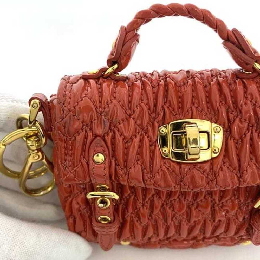 Miu Miu Miu Miu Miu Charm Pouch ec-23001 Red Mate… - image 7