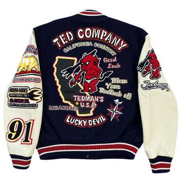 Ted Company スタジャン 42 Vintage Ted Company Los Angeles Ted Man 91 Spell Out Big