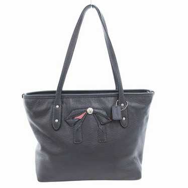 Coach Mini City Bag Black レザー 7105 Coach Vintage Black Leather Mini City Bag Coin Purse