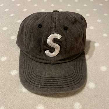 Supreme x TNF Bleached Denim Print 6-panel Cap | Black