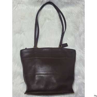 Vintage COACH Tribeca Classic Brown Leather Shoulder Handbag