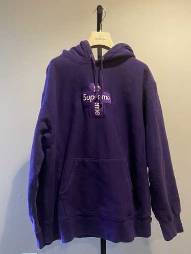 Supreme Cross Box Logo Hooded Sweatshirt