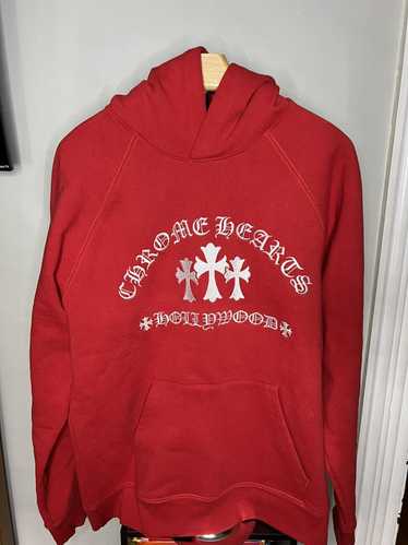 関税込 Chrome Hearts Hollywood Triple Cross Hoodie フーディ Chrome Hearts Black & Orange Triple Cross Logo Hoodie