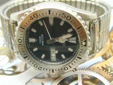 完動 SEIKO AGS ダイバー SCUBA 5M43-0C50 黒文字盤 Seiko AGS Scuba Diver 200m Quartz 5M43-0C50 case no.821691