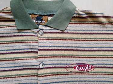 90s cityboy old Stussy s/s polo shirt
