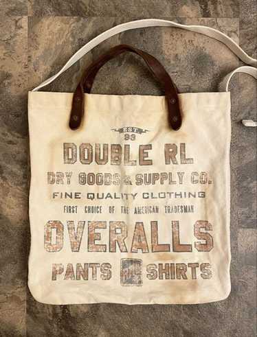 【激レア】RRL ダブルアールエル　2WAY MARKET TOTE BAG RRL DOUBLE RL 2WAY MARKET TOTE BAG BROWN ダブルアールエル 2