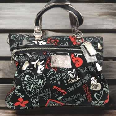 送料無料 日本 Coach Gem - graffiti handbag バッグ