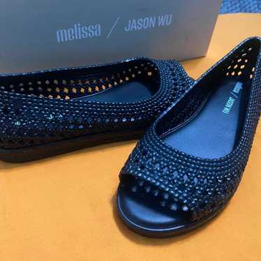 【1度のみ着用】melissa+JASON WU フラットラバーシューズ(赤) s-l1200.jpg