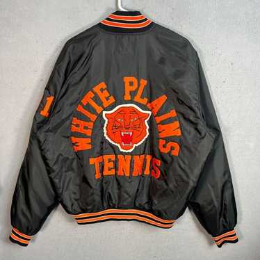 【80s】Vintage Birdie Black Varsity Jacket Vintage 80s Varsity Jacket Birdie By Richard A Leslie Blue