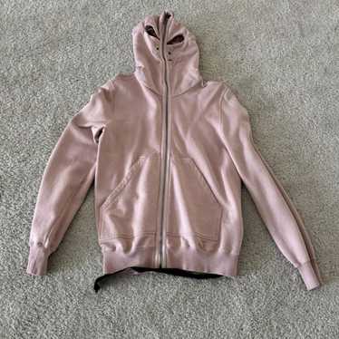 RICK OWENS DRKSHDW EDFU フェード ピンク GIMP フーディ Rick Owens DRKSHDW EDFU Faded Pink Gimp Hoody - Feuille Luxury