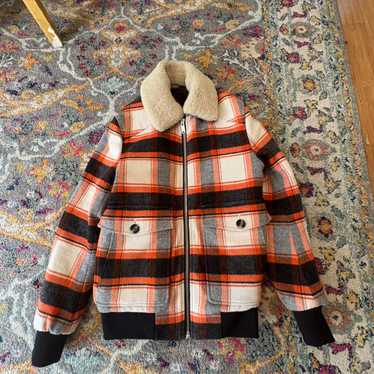 【SALE/即発 MOOSE KNUCKLES size:S】ロゴ ライダースジャケット Moose Knuckles bomber jacket Men Small New S size navy black