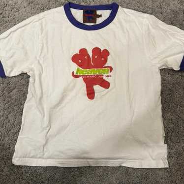 HEAVEN Marc Jacobs Double Bear Trap Orange Logo Baby Tee