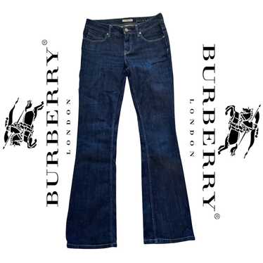 [Burberry] バーバリー High-Rise Bootcut Jeans High Rise Bootcut Jeans in Mid blue - Women, Cotton