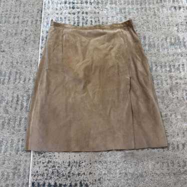 Brown leather skirt moschino - Gem