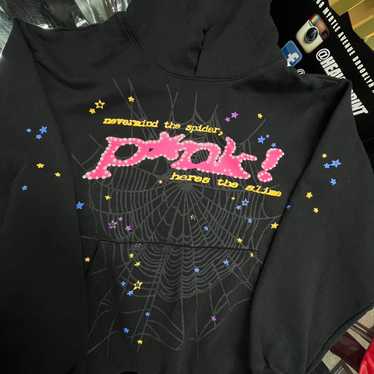 Sp5der p*nk パーカー　スパイダー　GROW AROUND 購入品 スパイダー P*NK V2 パーカー ブラック メンズ - FW23 - JP