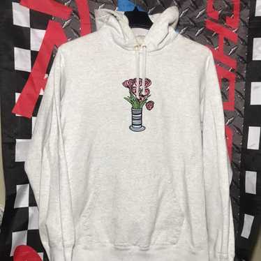 Supreme embroidered flower hoodie - Gem
