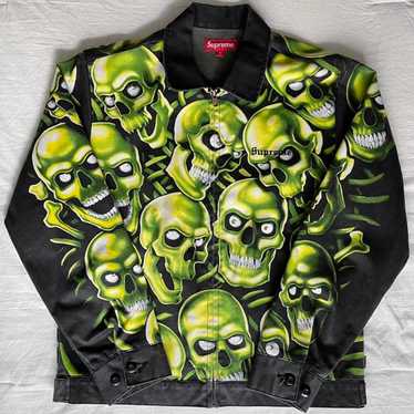 2018ss supreme SKULL ジャケット Supreme jacket skull pile - Gem