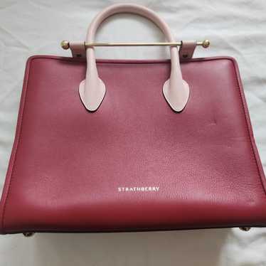 STRATHBERRY MIDI バッグ　ピンクカラー　THE TOTE Strathberry - Midi Tote - Top Handle Leather Tote Bag - Green
