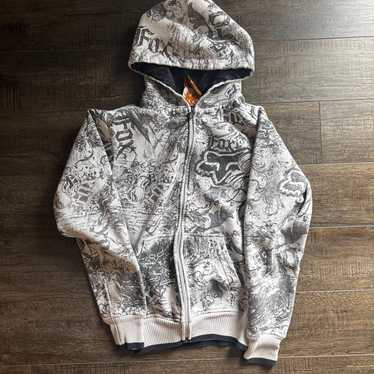 Vintage fox racing hoodie - Gem