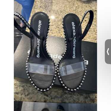 145【Alexander Wang】Nova プラットフォーム スタッズ サンダル alexanderwang アレキサンダーワング NOVA サンダル BLACK