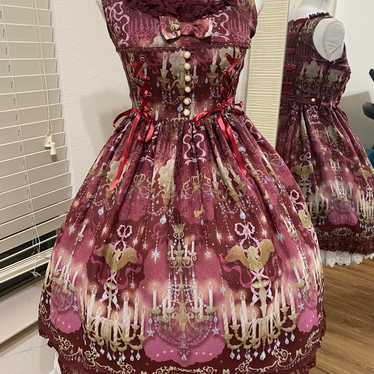 る*る様 Angelic Pretty ハートスプリングコート 春物 旧タグ 貴 Angelic Pretty / Happy Treat Partyジャンパースカート ピンク