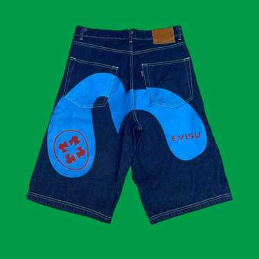 楽天市場】EVISU JEANS EVD-7550CJ SHORTS KAMOME DENIM