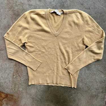ニット+セーター Yves Saint Laurent - ysl vintage cream knit VINTAGE YVES SAINT LAURENT YSL BIG LOGO KNIT COTTON/WOOL