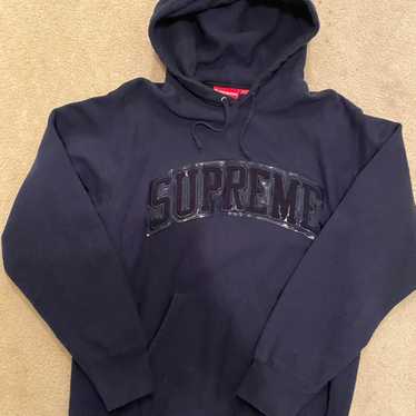 Supreme hoodie navy - Gem