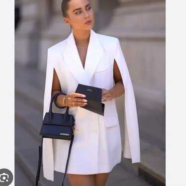 Zara white cape blazer - Gem