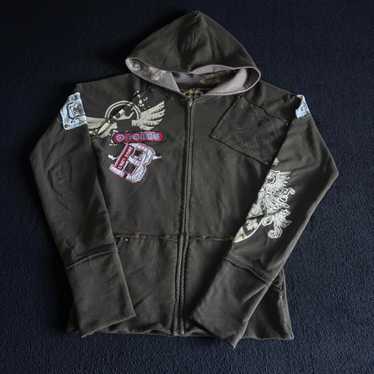 トップス hysteric glamour zip hoodie 00s grange HYSTERIC GLAMOUR ZIP HOODIE – fabricsforsale