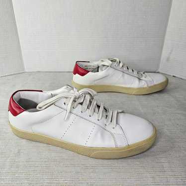 スニーカー SAINT LAURENT  Saint Laurent Sneakers Men Leather White/Red Saint Laurent Sneakers Men Leather White/Red | B-Exit – B