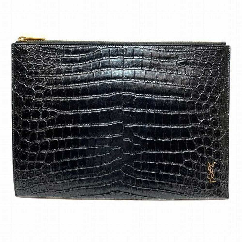 Yves Saint Laurent Yves Saint Laurent Saint Laurent Cassandra Tablet Case Clutch Bag Leather Clutch Bag 607779